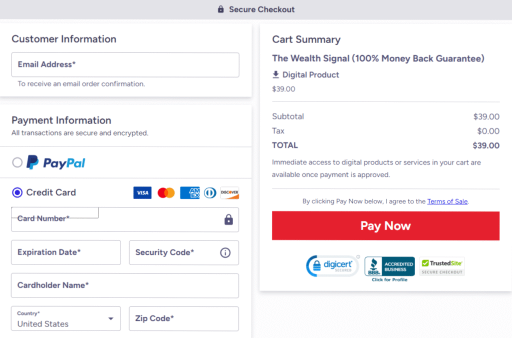 The Wealth Signal